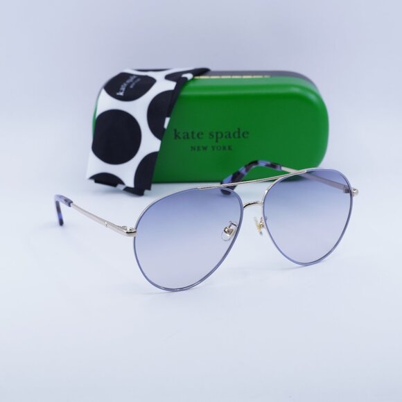 Final Price! Kate Spade CAROLANE/F/S 0KY2 DG Gold/Blue/Violet Sunglasses